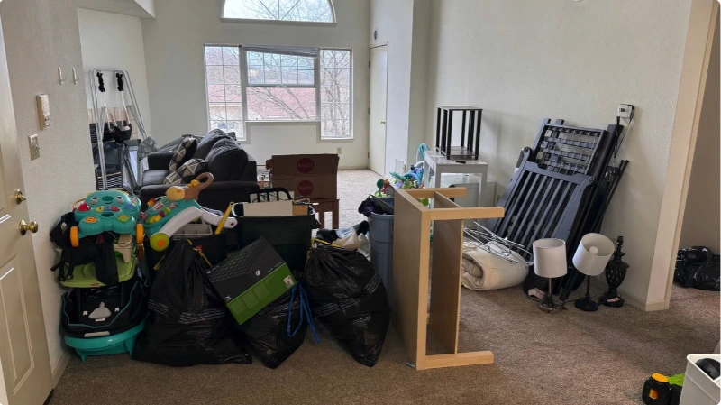 Estate before cleanout — full of belongings