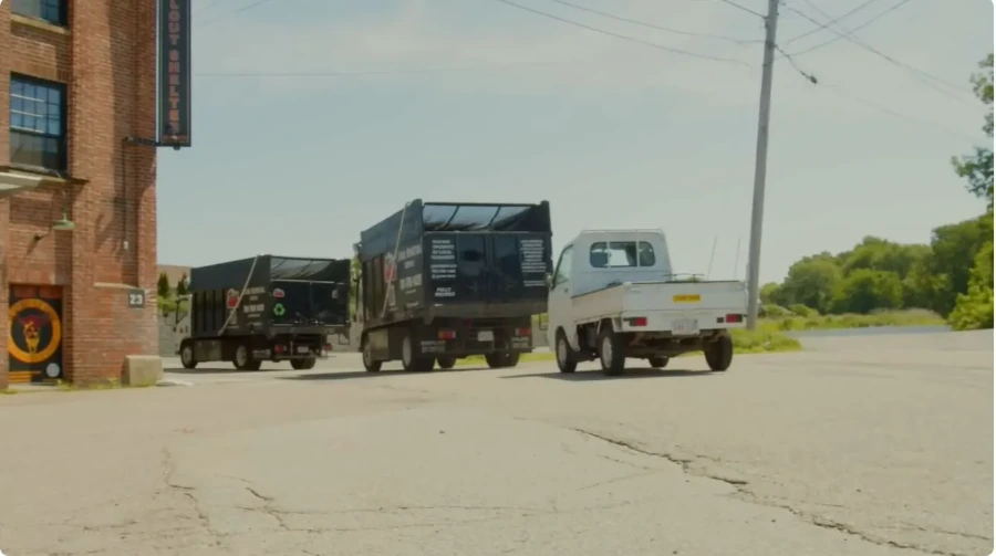 Professional junk removal fleet serving Peoria, IL and surrounding Peoria County communities