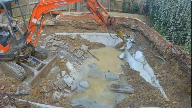 Pool removal process in Peoria, IL — RiverCity Junk Removal