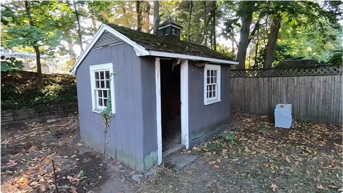 Shed removal service in Peoria, IL — old shed demolished and cleared by RiverCity